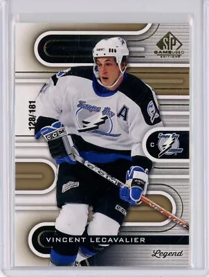 2022-23 SP Game Used Gold #144 Vincent Lecavalier /181 - Tampa Bay Lightning • $0.72