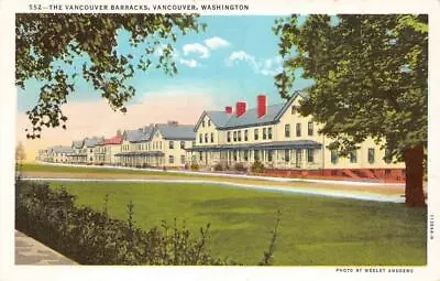 VANCOUVER Washington WA    VANCOUVER BARRACKS~Military Post   Ca1940's Postcard • $5.95