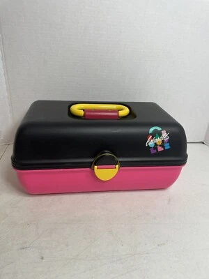$16.99 • Buy Vtg. Black/Pink Caboodles Of California Plano Molding Co. USA Vanity Case