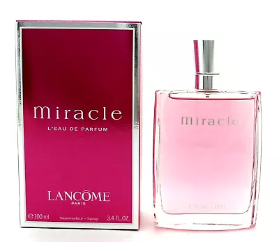 Miracle Perfume By Lancome 3.4 Oz. L'eau De Parfum Spray For Women. New In Box • $74.99