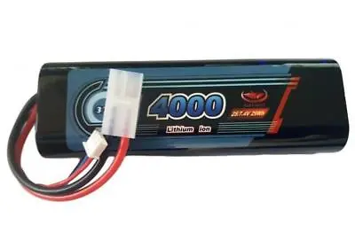 Rechargeable Battery 7.4V 4000mAh  LiPo / Ion Pack Vapextech Rounded Hard Tamiya • £21.45