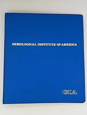 £7.98 • Buy GIA Gemological Institute Of America Diamond Class Assignments 1984 Blue Binder