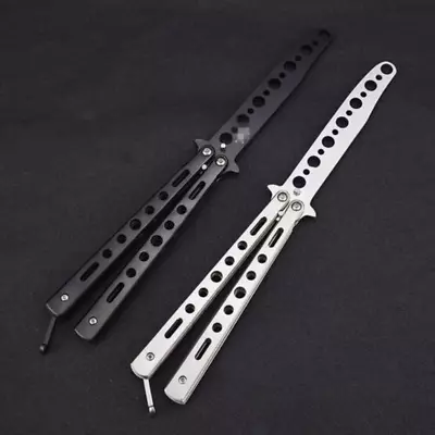 Butterfly Trainer Training Dull Tool Black Metal Knife Practice NEW • $11.69