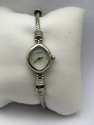 £25 • Buy Sekonda Womens Quartz Mother Of Pearl Dial Charm Bracelet Watch 4453 Guaranteed