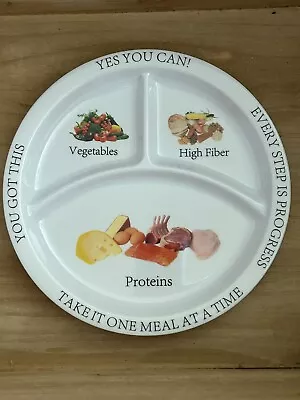 Diet Plate Weight Loss Portion Control Melamine Divided Vegetables Protein Fiber • $11.50