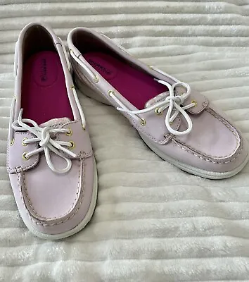 Sperry Top-Sider Women's Leather Boat Shoe Sweet Pink W/Sequins Size 9M New • $26.95