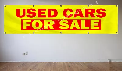 Used Cars For Sale Banner 2x8Ft Advertising Flag Banner Ford Chevrolet Bmw VW • $17.99