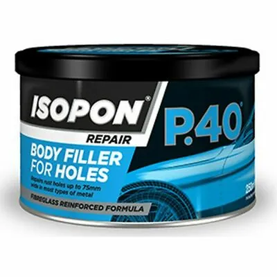 Upol Isopon P40 Car Body Repair Paste Fibreglass Body Filler Compound 250ml • £10.50