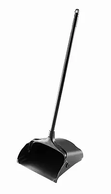 Commercial Products Dustpan Long Handle Plastic Black Compatible 12.50  Wide New • $22.99