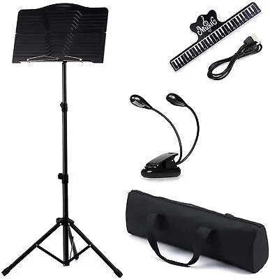 £18.85 • Buy Heavy Duty Metal Foldable Music Stand Holder Tripod Orchestral Conductor Sheet