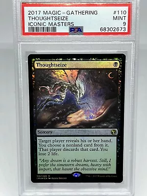 Thoughtseize FOIL Iconic Masters MINT -PSA GRADED 9- Rare • $65