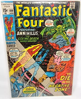 Fantastic Four #109 Annihilus & Nega-man Appearance *1971* 5.0 • $15.29