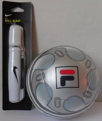 FILA Mini 12P Soccer Ball Size 1 + Nike Bonus Ball Pump New • $20.66
