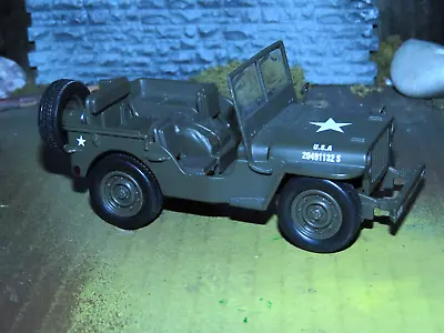 Pre-owned Newray City Cruiser Jeep Willys Army 1/32 Diecast Car 54133 • $9.95