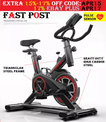 Fitness Spin Bike Exercise Home Gym Workout Flywheel Commercial Cycling Indoor • $176