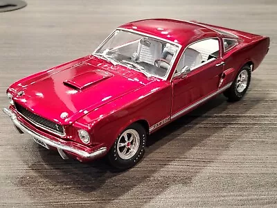 Rare 1966 Shelby GT350 Metallic Red/ White 1/24 M2 Machines Diecast *No Box* • $30