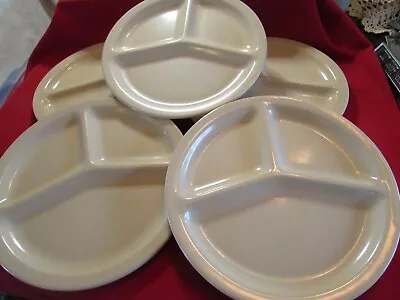 VINTAGE SET OF 5 ARROWHEAD MELMAC DIVIDED 10  Plates USA Dinnerware • $24.99
