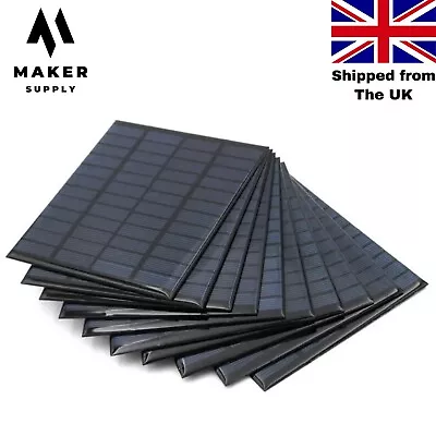 £4.99 • Buy 5V 6V 9V 12V Solar Panel Cell Epoxy 1W 2W 3W 6W For DIY Solar Projects UK Stock