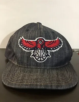 Atlanta Hawks Mitchell & Ness Blue Denim Snapback Mesh Trucker Hat • $29.99