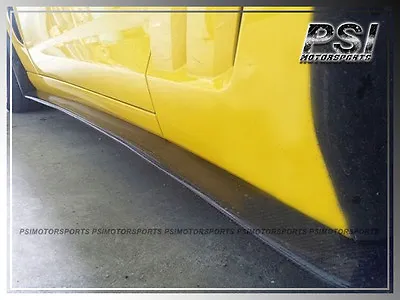 Carbon Fiber Side Skirts Lip For 2005-2013 Chevrolet Chevy Corvette C6 Z06 ZR1 • $399.99