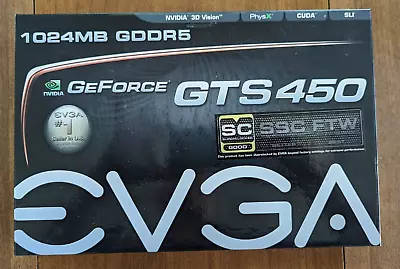 EVGA NVIDIA GeForce GTS 450  1GB GDDR5 SDRAM AMAZING GRAPHICS * FREE SHIPPING * • $1