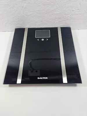 Salter Dashboard Analyser Bathroom Scale LCD Display Black Glass Free P&P • £9.99