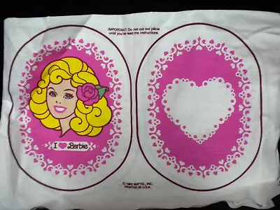 Nos Vintage Barbie 1982 Cut And Sew Pillow • $9.99