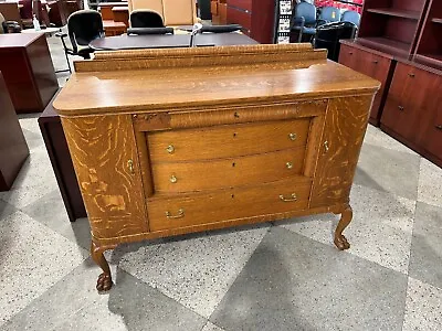 Vintage Buffet Dresser In Solid Oak Wood Finish • $699