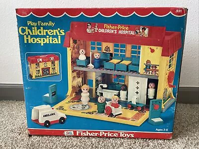 Fisher Price Little People Play Family Children's Hospital COMPLETE #931 Box • $150