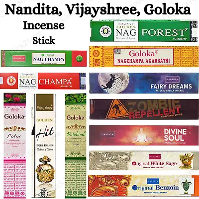 Nandita Vijayshree Goloka Incense Burning Genuine Mix & Match Incense Sticks💖 • £1.99