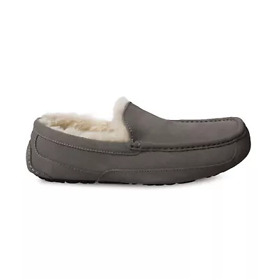 Ugg Ascot Grey Suede Sheepskin Moccasin Shoes Men's Slippers Size Us 13 New • $62.99