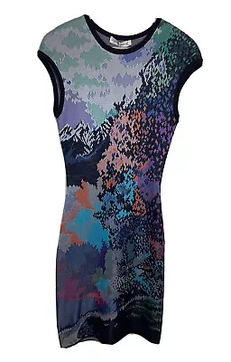 Mary Katrantzou Small Womens Abstract Sleeveless Bodycon Dress NWT • $84.50