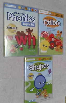 Lot Of 3 Preschool Prep Company Dvds Colors Phonics Shapes • $8.99