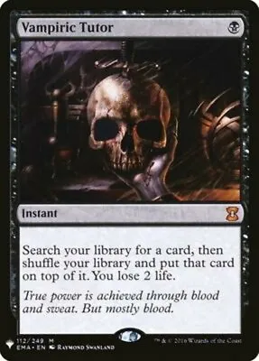 [1x] Vampiric Tutor (EMA) - The List - Near Mint English - The List MTG Magic • $36.99