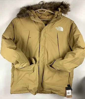 The North Face Mens McMurdo Faux Fur Hooded Parka Jacket Tan Sz XXL 600 New • $198