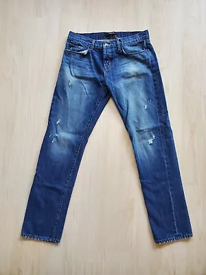 J Brand Sonny Wildcard Relaxed Boyfriend Distressed Jeans 26 Designer Jbrand  • $26.95