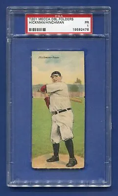 1911 T201 Mecca Double Folder Card Charles Hickman Harry Hinchman PSA 1 • $125