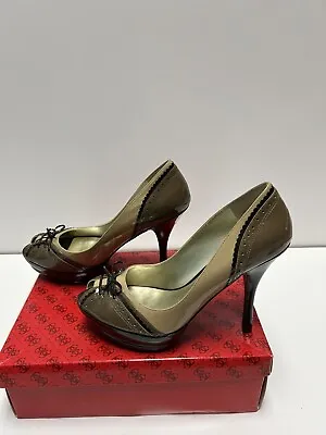 Guess By Marciano W Gravid Natural Multi Patent Platform Pumps Size 9.5 M • $5