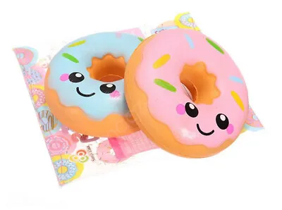 $19.56 • Buy AU NEW 2PCS 11cm Lovely Doughnut Cream Scented Squishy Slow Rising Squeeze Toys