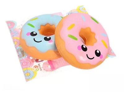 $18.58 • Buy AU NEW 2PCS 11cm Lovely Doughnut Cream Scented Squishy Slow Rising Squeeze Toys