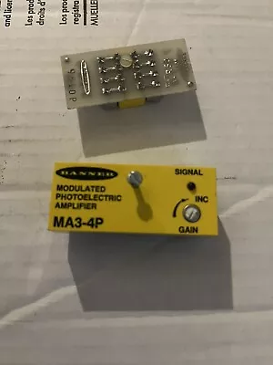 Banner MA3-4P MICRO-AMP Modulated Photoelectric Sensor Amplifier New No Box • $300
