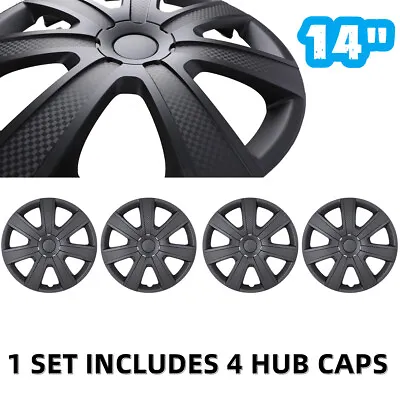 14  Set Of 4 Universal Wheel Rim Cover Hubcaps Snap On Car Truck SUV To R14 Tire • $41.99