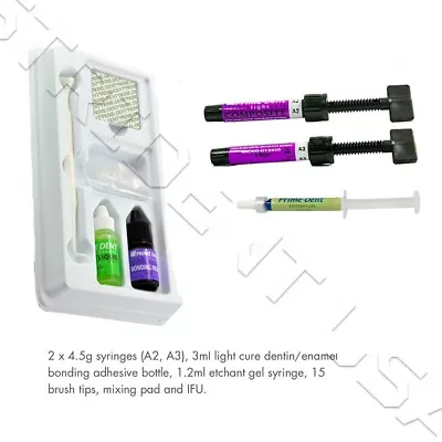 Prime VLC Micro Hybrid Composite Kit A2 & A3 With Bonding & Etch  EXP 06-2026 • $25.99