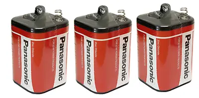 3x 6 Volt 6v Battery 996 Pj996 908 908s 4r25rz/b Torch Lantern - • £14.25