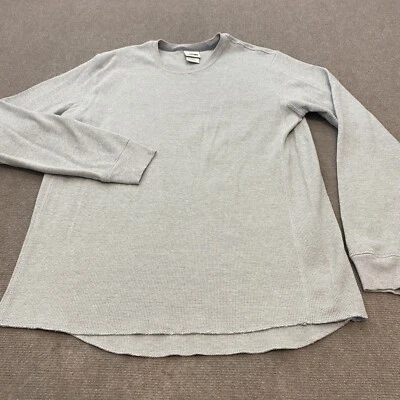 $19.95 • Buy North Face Thermal Shirt Mens Large Gray Knit Long Sleeve Cotton Blend Stretch