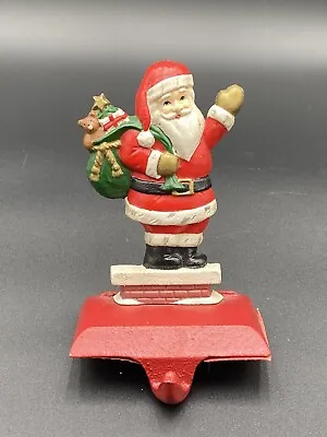 Cast Iron Santa Stocking Holder Midwest Canon Falls VTG Christmas  • $24.95