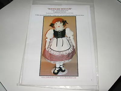 Hannah Maggie Doll Pattern Judi's Dolls Judy Ward German Bavarian Dress 2007 MIP • $12.99