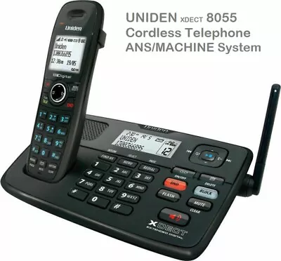 UNIDEN XDECT 8055 Cordless Telephone ANS/MACHINE System  • $89.90