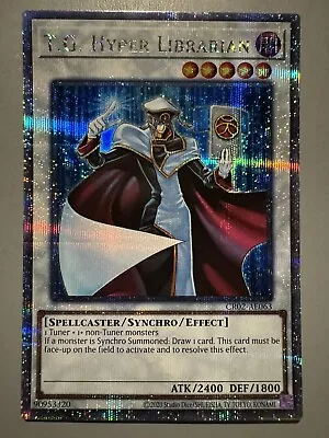 Yugioh T.g. Hyper Librarian Asia English Edition Cr02-ae063 25th Foil Qcsr • $60