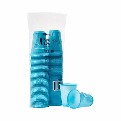 McKesson Disposable Drinking Cup Blue Plastic 5 Oz. 100 Ct 16-PDC5B • $12.43